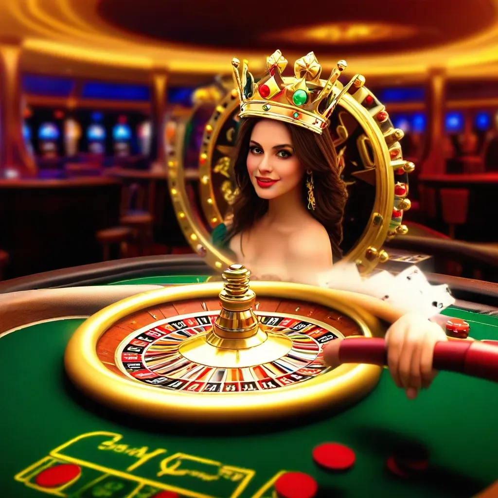 Roulette Wheel Casino Scene